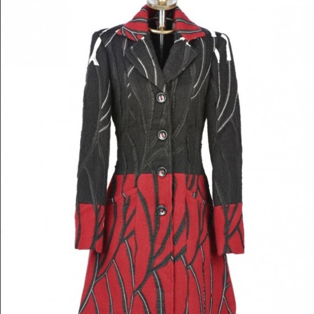 Save The Queen Italy: Wool Rose Garden Giacca Coat